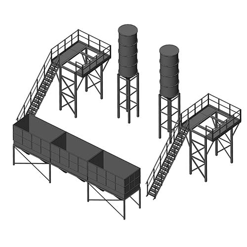 Cement and bulk materials storage silos